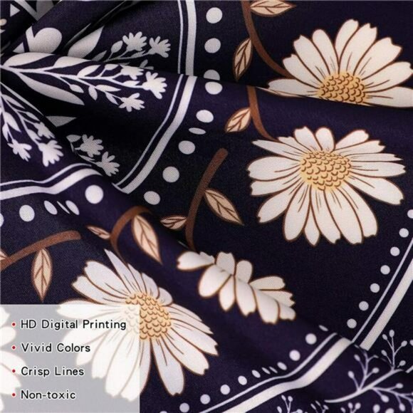 Boho Mandala Tapestry Wall Hanging Floral Pink Rose Hippie Room Decor - Picture 6 of 8